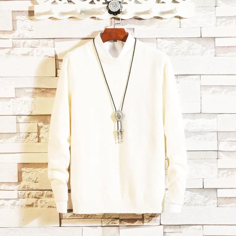 white 18 цветов кашемировые свитера мужские пуловеры осенне-зимняя одежда hombre pull homme hiver man свитера trui heren roupas мужской свитер - Цвет: white