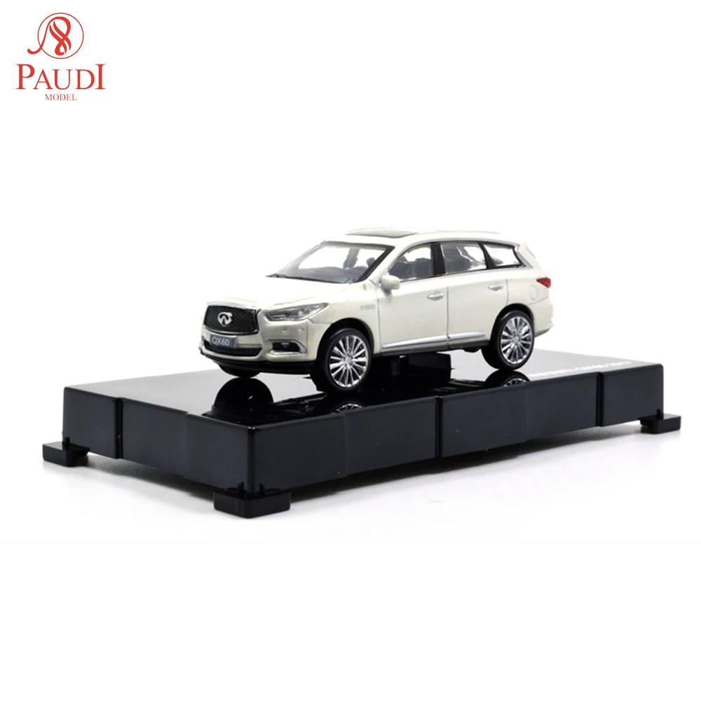 Миниатюрная металлическая модель автомобиля Paudi 1/64 в масштабе 1:64 Infiniti QX60 белая 2017