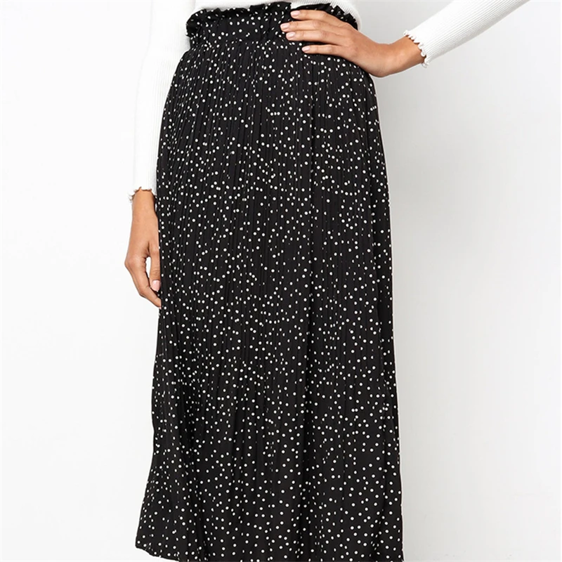 Женские юбки 2020 модные плиссированные Boho Midi с высокой талией уличная одежда