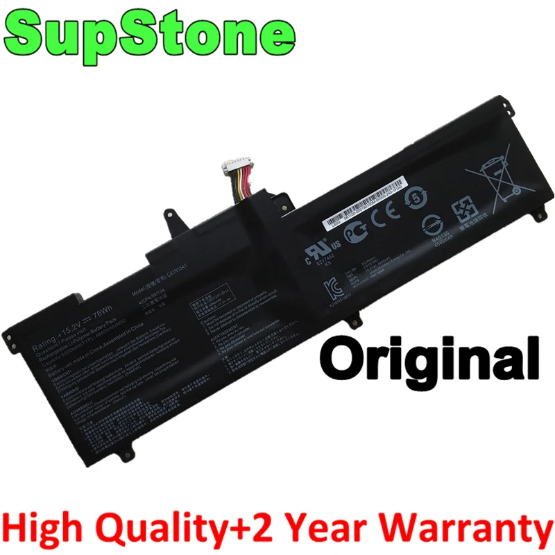 SupStone Genuine Original C41N1541 Laptop Battery For Asus ROG GL702 GL702V GL702VM GL702VS GL702VT GL702VM1A 0B200-02070000