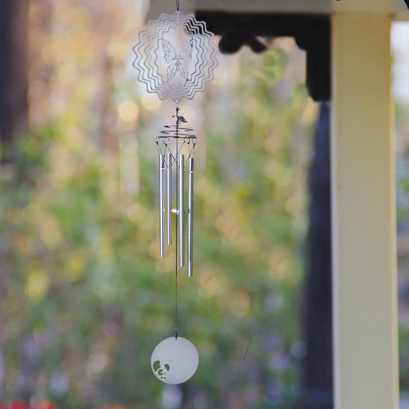 

Wonderful 3D Design Wind Chime Rotating Beautiful Garden Decoration Pendant For Special Gifts Every Observer Is Happy