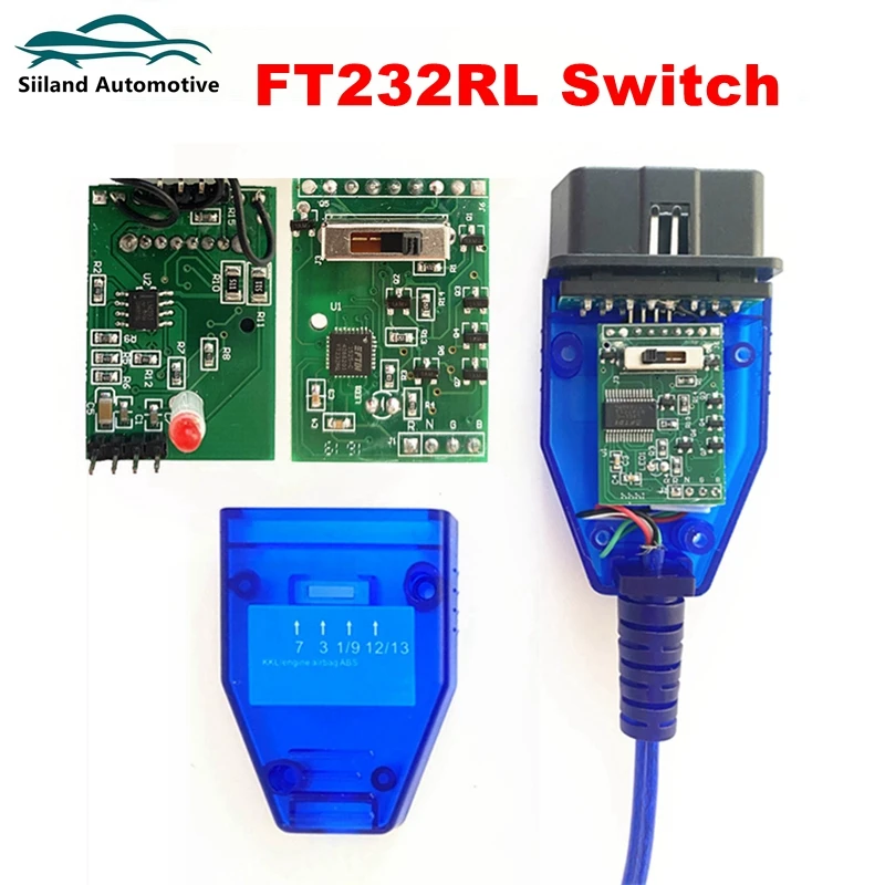 Диагностический кабель переключатель для VAG409 KKL Fiat USB интерфейс с FTDI FT232RL/FT232RQ чип