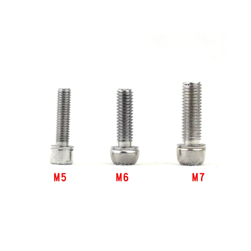 6pcs Mountainous Bicycle handle Screw M5 M6 M7 Hexagonal Riser Bike Road accessories | Спорт и развлечения
