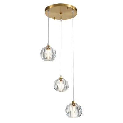 

Pendant lamp Nordic crystal bedroom bedside chandelier modern minimalist light luxury restaurant chandelier net red bar