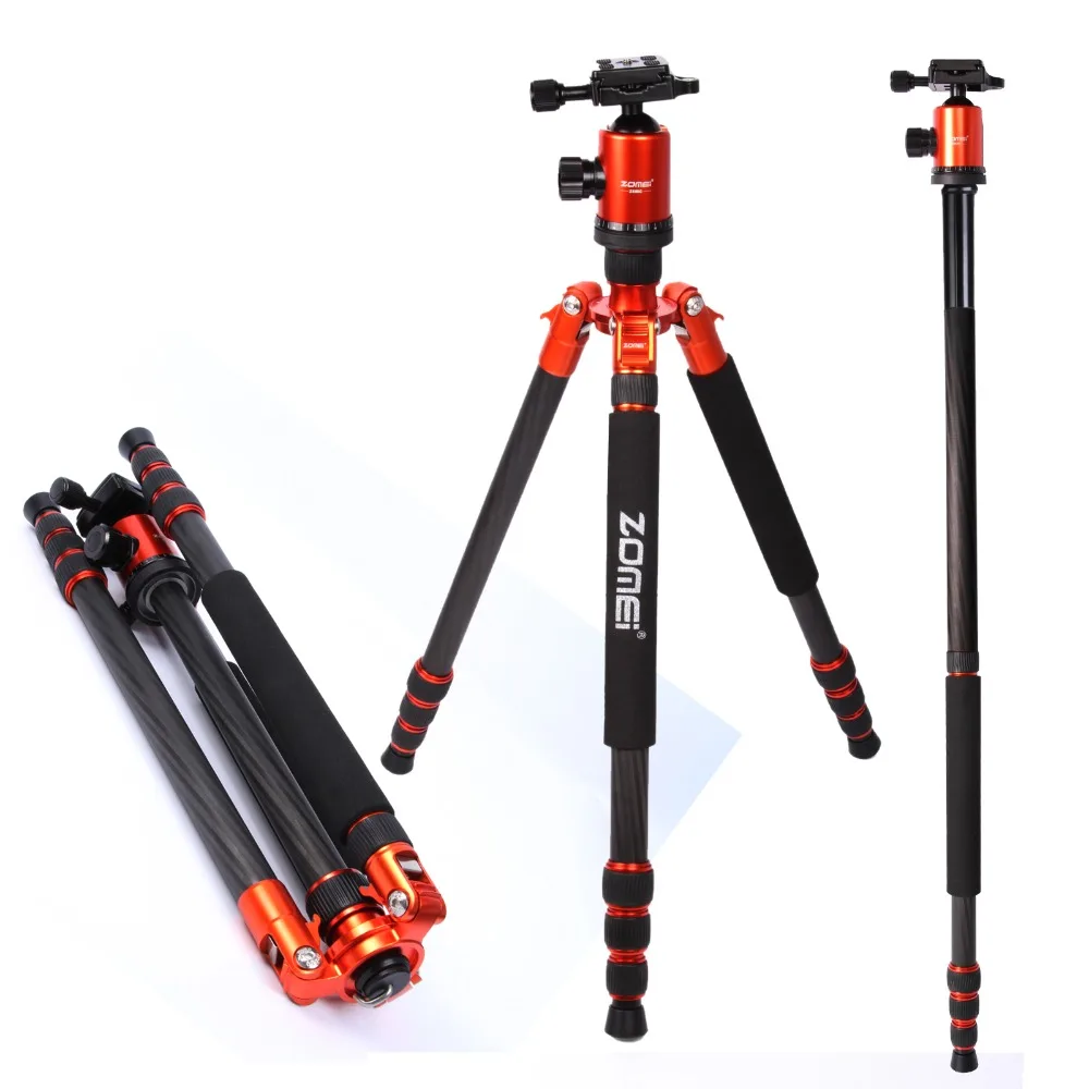 ZOMEI Z888C Профессиональный Портативный волоконный сплав компактный DSLR камера