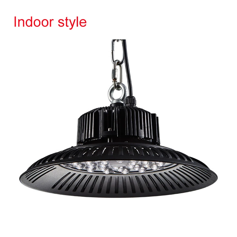 Indoor style-85-265V 50 Вт-200 Вт Светодиодный светильник с высоким заливом водонепроницаемый IP65 UFO склад мастерская гараж промышленный светильник стадион рынок аэропорта ZDD0019 - Цвет: Indoor style-85-265V