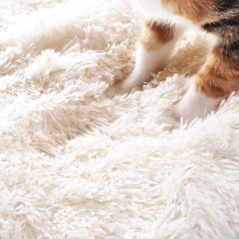 Smartpet 2 в 1 длинная плюшевая кровать для кошек складная домашних животных мягкий