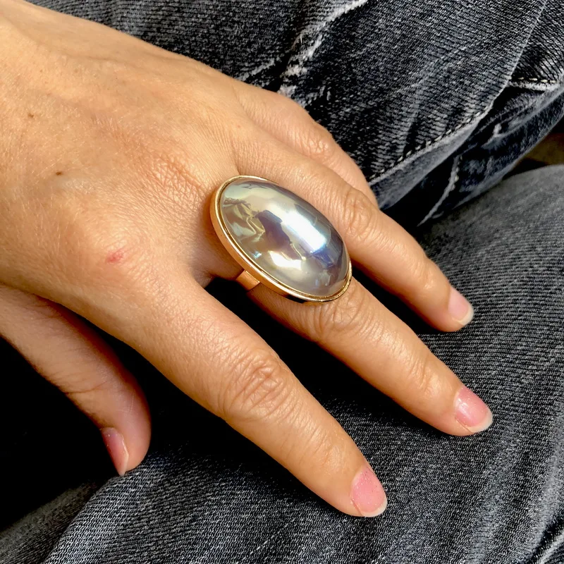 F. J4Z новые классические серьги-гвоздики с большим жемчугом для женщин модные