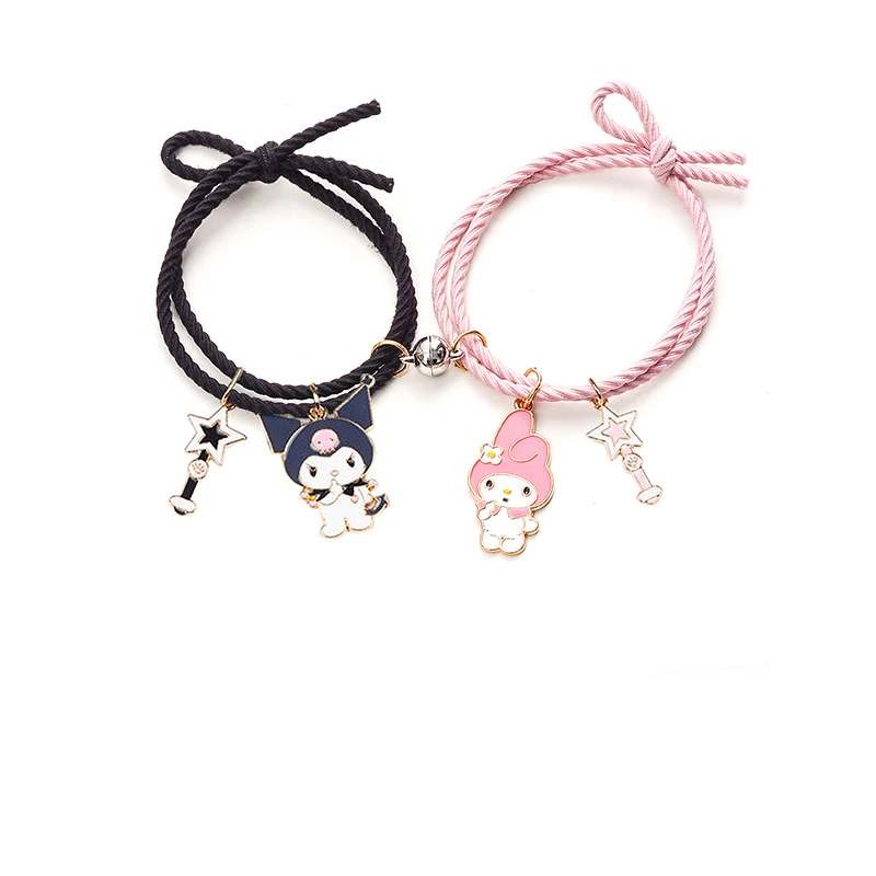 

Cute Cartoon Couple Bracelets Magnet Qiluxy Bracelet Simple Handmade Rope Bracelets Best Gift for Friend YP7973