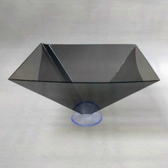 2021new 3d hologram pyramid box display video stand universal holographic projector mini mobile phone showcase phone accessories free global shipping