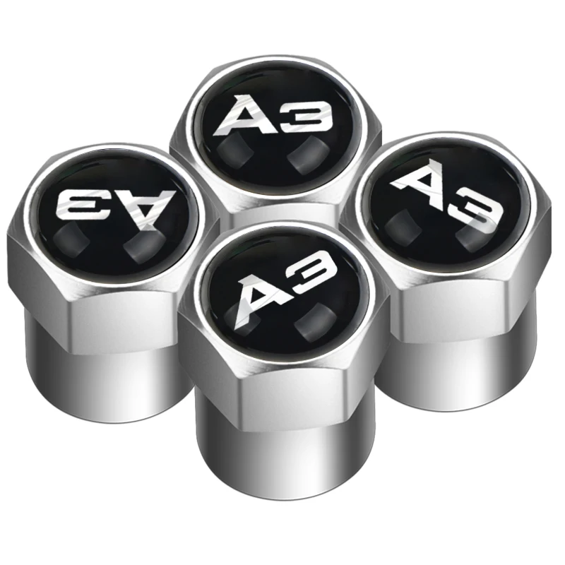 Колпачки на клапаны автомобильные 4 шт. алюминиевые колпачки шток шины для AUDI A3 A4