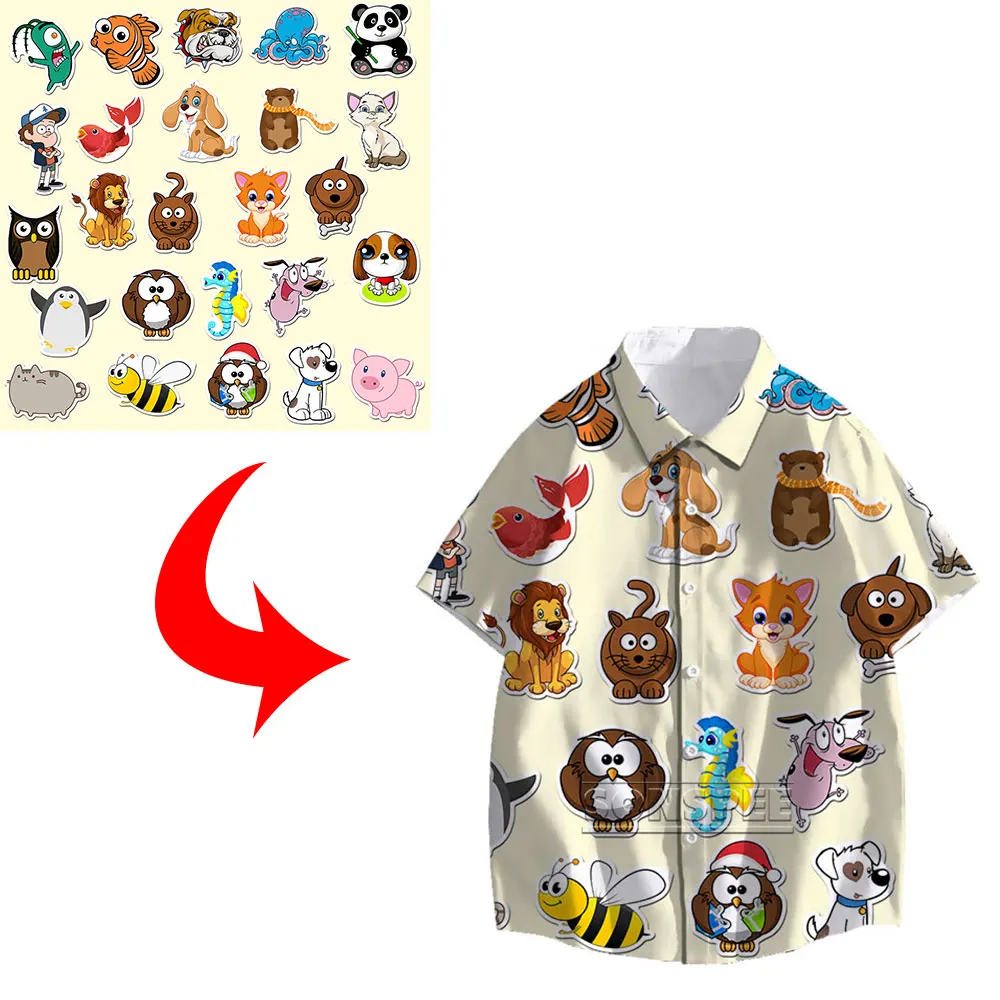 SONSPEE 3D Print Privated Customized DIY Your Own Picture Photo Logo On Men's Shirt Short Sleeve Casual Hawaiian Shirt Drop Ship