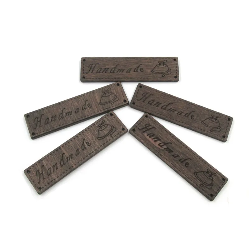 10 шт. деревянные пуговицы ручная работа буквы резные 4 отверстия Швейные