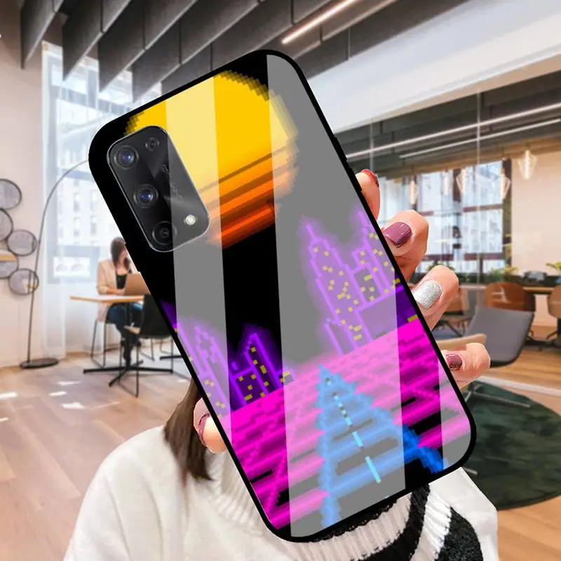 RUICHI художественная эстетика пикселя для Oppo R9 11 17 PRO F5 7 9 A5 37 57 59 83 стеклянная