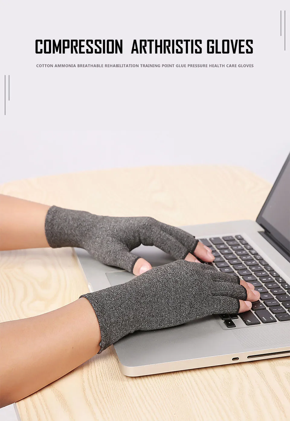 1 Pair Unisex Men Women Anti Arthritis Health Compression Therapy Gloves Rheumatoid Hand Pain Wrist Rest Sport Safety Glove