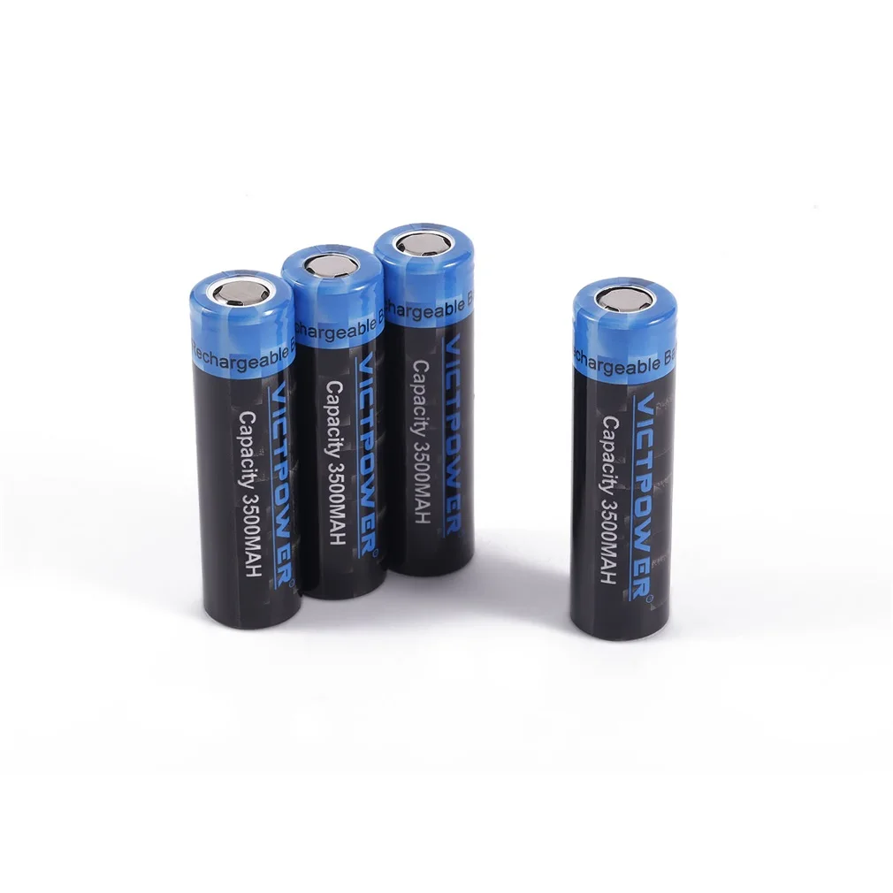 4pcs 3500mah Для детей 2, 4 шт. высокое Ёмкость 3,7 V 18650 2600 3500 3000 мА/ч, Перезаряжаемые литий-ионных батарей для светодиодный фонарик фары поисковый фонарь - Цвет: 4pcs 3500mah