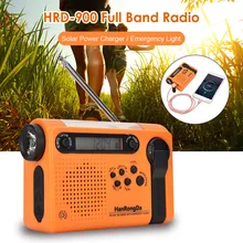 2000mAh Multifunctional Radio  Portable Solar Full Band Radio FM AM LED Flashlight Power Bank Radiogram For Phone Charge