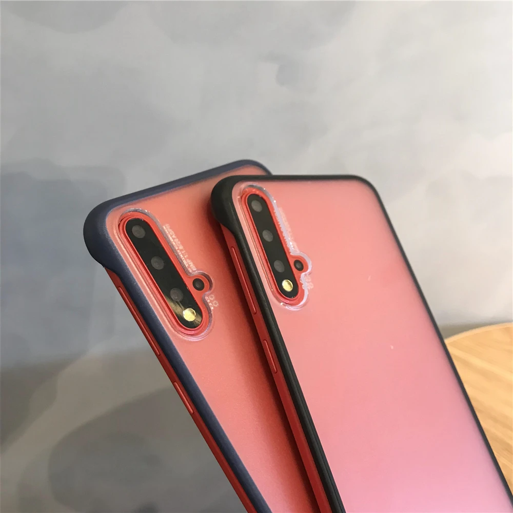 Противоударный безрамный чехол-бампер из поликарбоната + ТПУ для huawei Honor 9X Pro 8X 20i