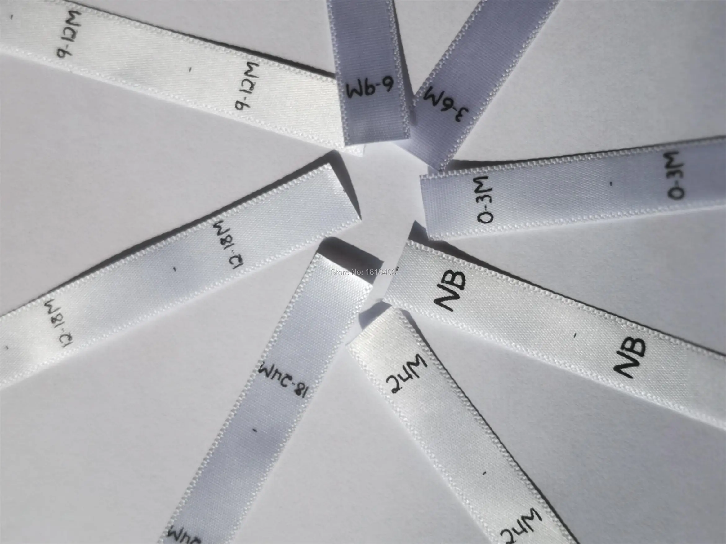 100 шт./партия этикетки для детской одежды на 0-3 м 3-6 6-9 9-12 | Дом и сад