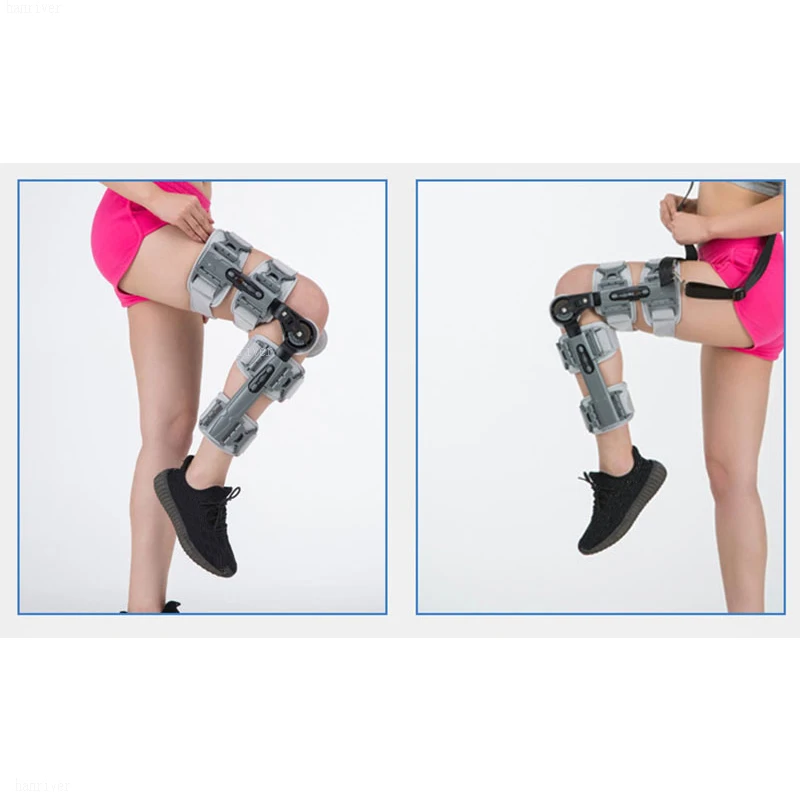 Регулируемый коленный сустав с фиксированными креплениями для защиты от переломов, растяжений связок и послеоперационной реабилитации J2258.