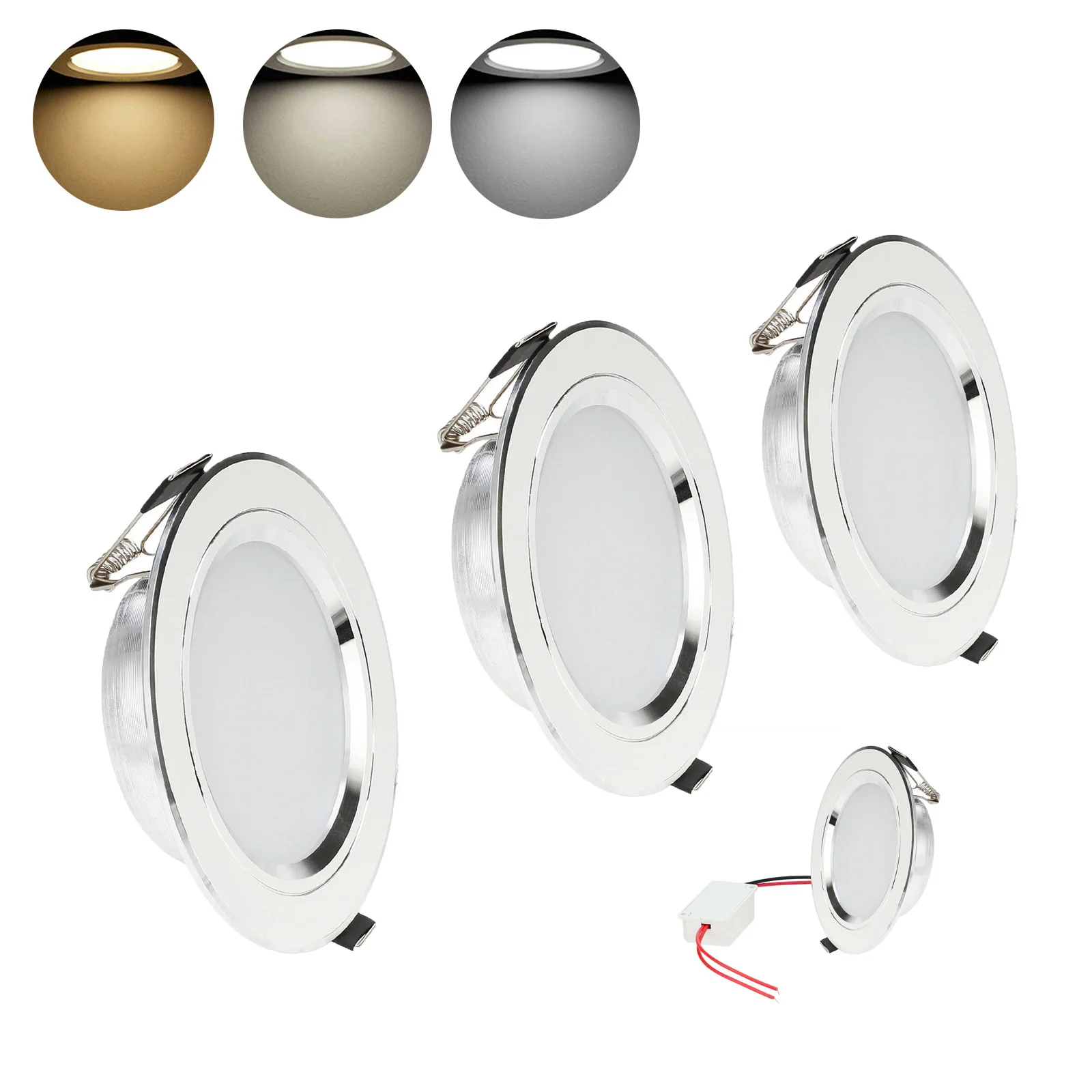 

110V 220V нерегулируемая яркость Встраиваемый светодиодный светильник Epistar потолочный светильник утопленный свет пятна светильник Алюминий Утопленный вниз светильник s