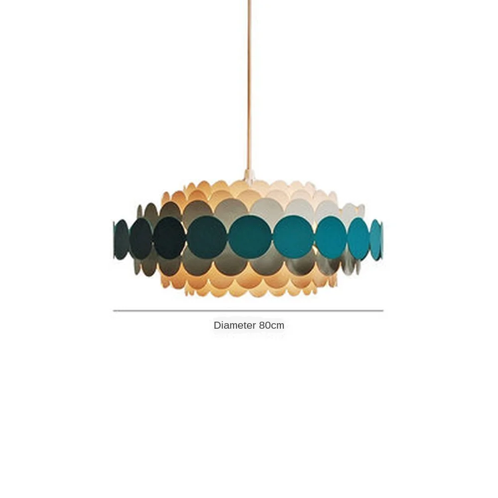 

Petal Nordic Chandeliers home decor Modern Round Blue Chandelier Lighting Living Room Bedroom Indoor Light Fixtures Lustres lamp