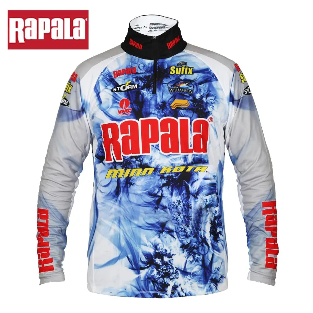 Стиль Rapala бренд RAPPW11 одежда для рыбалки жилеты быстросохнущие анти-УФ рубашки для рыбалки Спортивная одежда для велоспорта с длинным рукавом