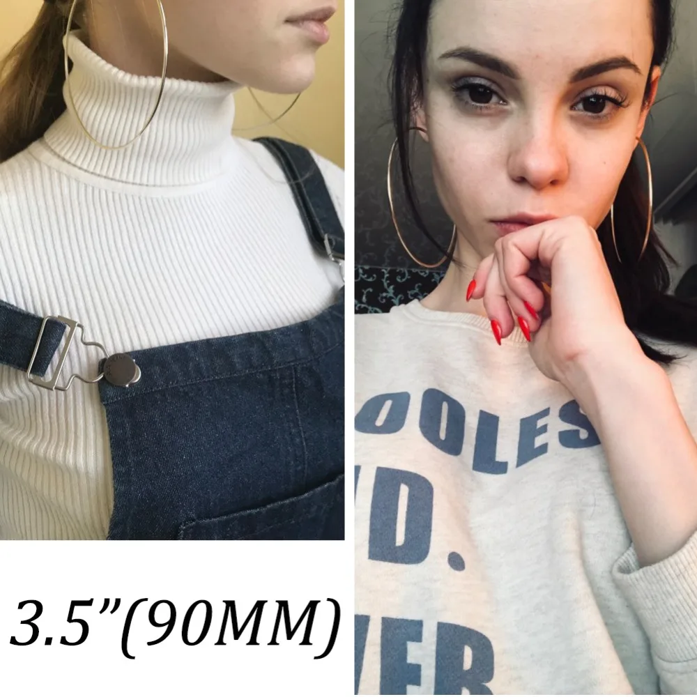 Простые круглые серьги из нержавеющей стали 316L золотого цвета, модные женские очаровательные серьги, кольцо для ушей, ювелирные изделия для леди, подарок, серьги doreilles