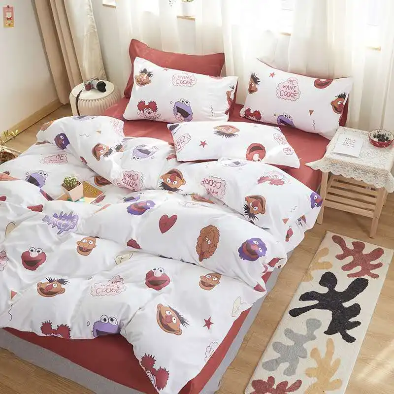 

cute cartoon bedding set for kids adult luxury bed linen duvet cover pillowcase bed sheets sets single king size