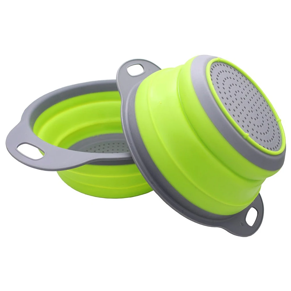 2 шт./компл. телескопическая складная силиконовая круглая фильтры корзина для