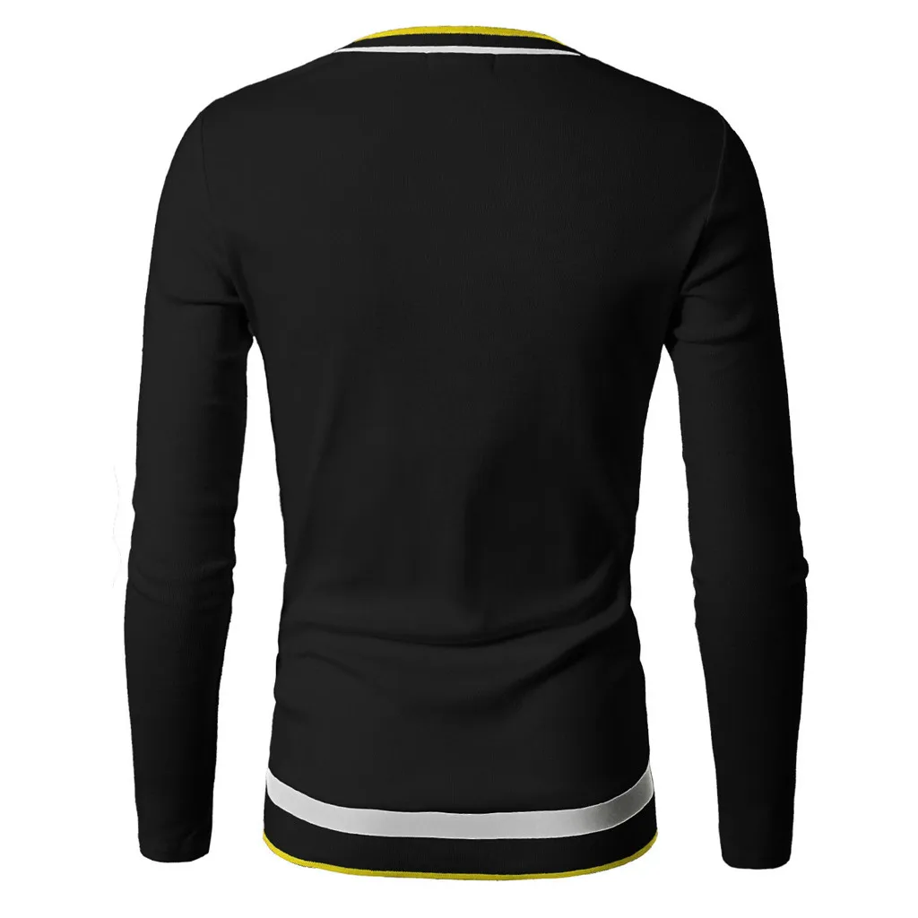 Мужской свитер модный осенний зимний теплый тонкий хлопок Повседневный пэчворк