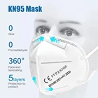 Маска FFP2Mask с фильтром KN95, 5-слойный материал, защитное покрытие для лица, моющаяся, подходит для защиты лица от пыли и рта, FFP2