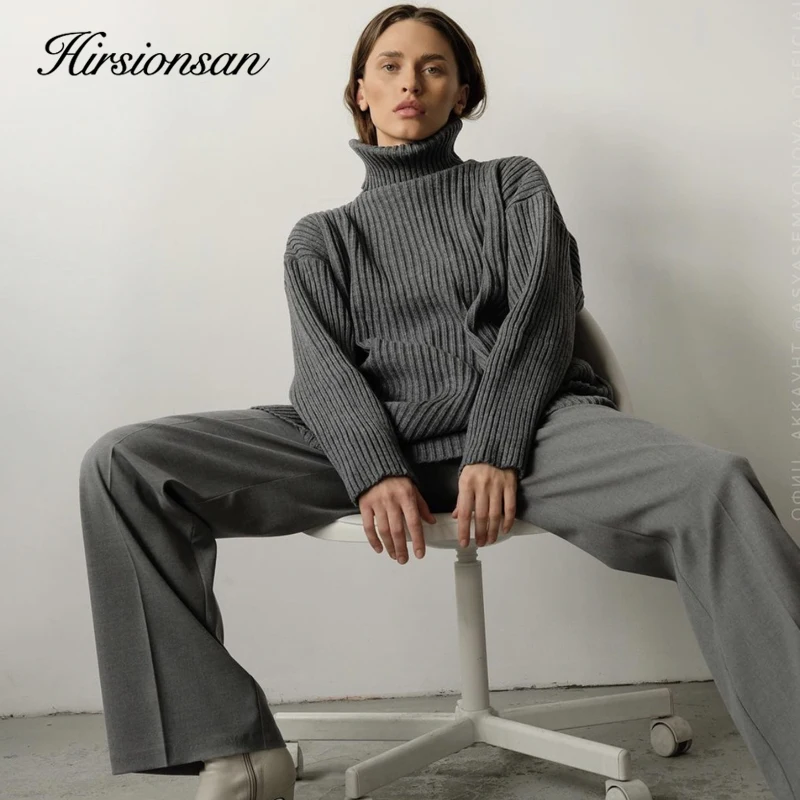 

New 2022 ins Soft Cashmere Sweater Women Elegant Thick Turtle Neck Warm Female Knitted Pullovers Casual Basic Knitwear Jumper