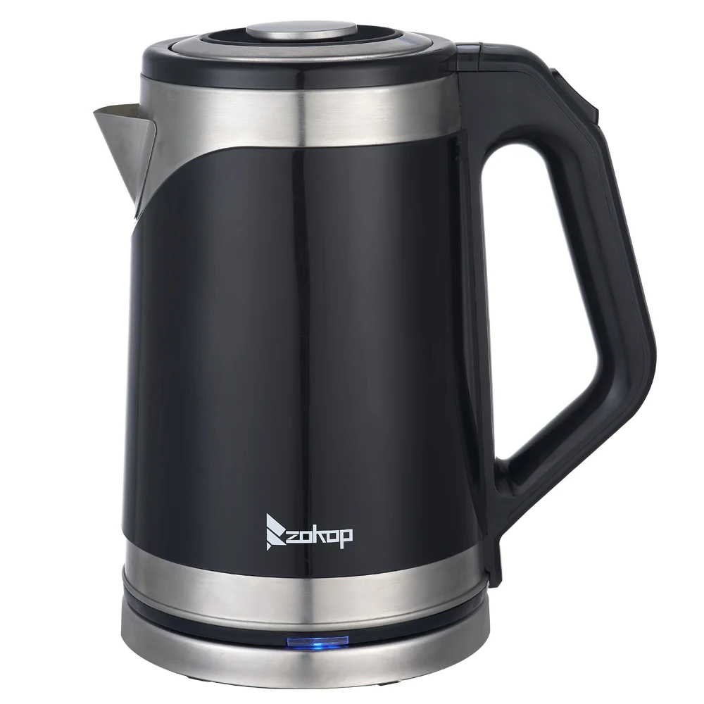 

[USA READY STOCK]ZOKOP HD-203 110V 1500W 1.8L Stainless Steel Rubberized Electric Kettle