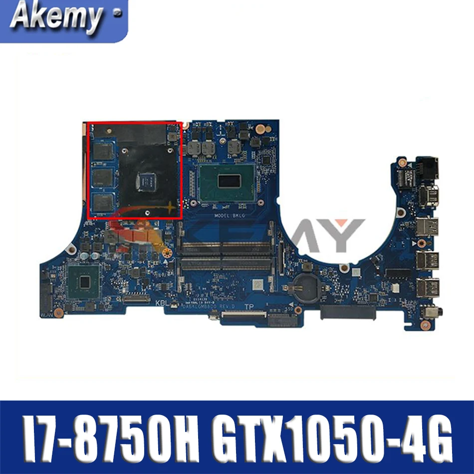 

Akemy FX80G For ASUS FX504G FX80G FX504GM FX504GD DABKLGMB8D0 Mainboard I7-8750H GTX1050-4G Motherboard Integrated 100% Test