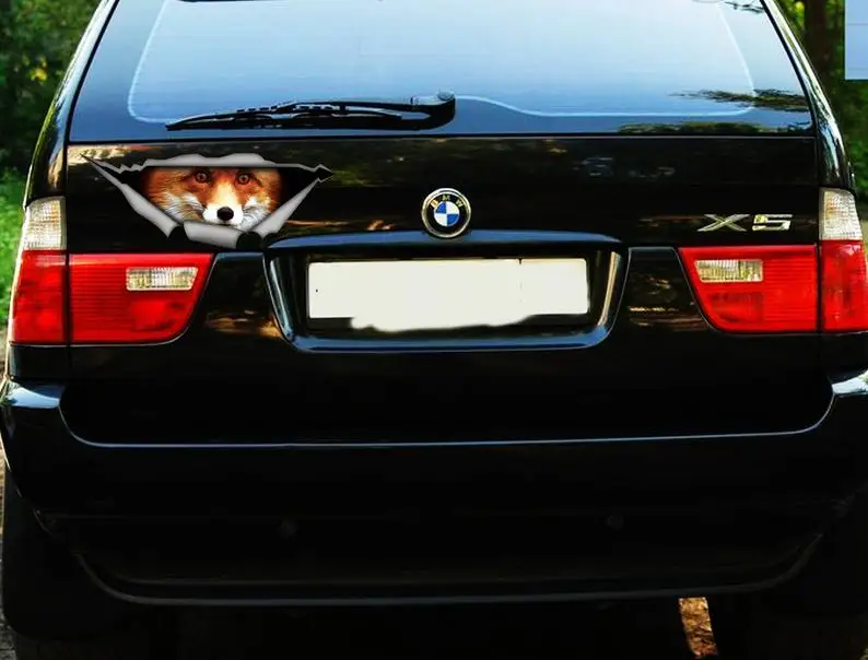 

2021 Fox car decal , animals decal, 3D sticker, funny decal , car stickers