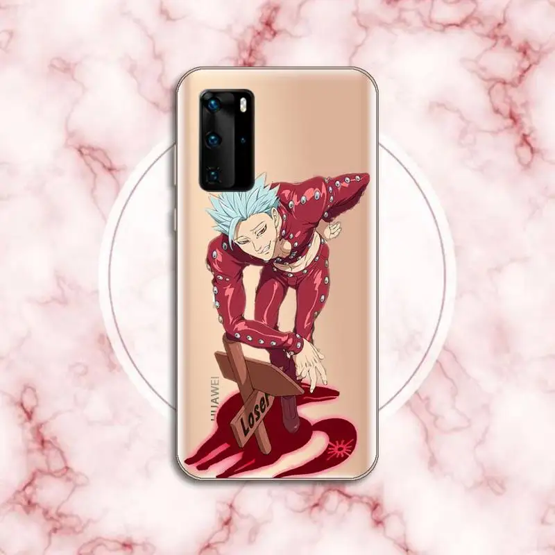 

anime seven deadly sins Phone Case Transparent for Huawei P20 P30 P40 lite pro P smart 2019 honor 8x 10i