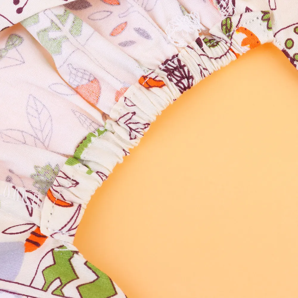 

Elephants Printed Strappy Hat Cotton Adjustable Cap Reusable Working Caps (Free Size)