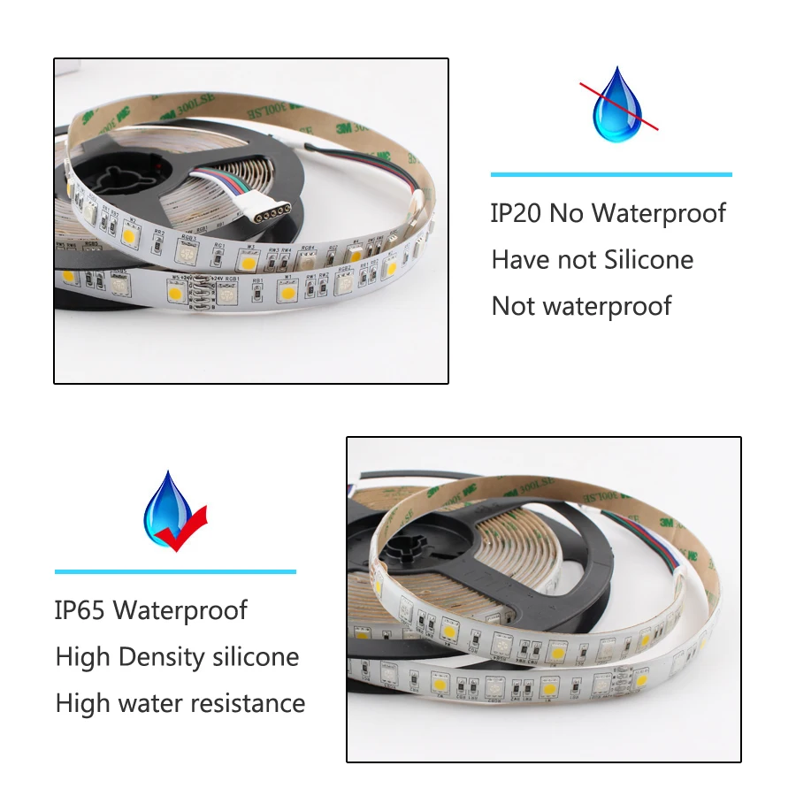 Светодиодный светильник 12 в 24 в RGB RGBW RGBWW PC SMD 5050 60 светодиодный/s 5 м 12 24 В Вольт Светодиодный светильник s водонепроницаемая лампа лента ТВ ПОДСВЕТКА