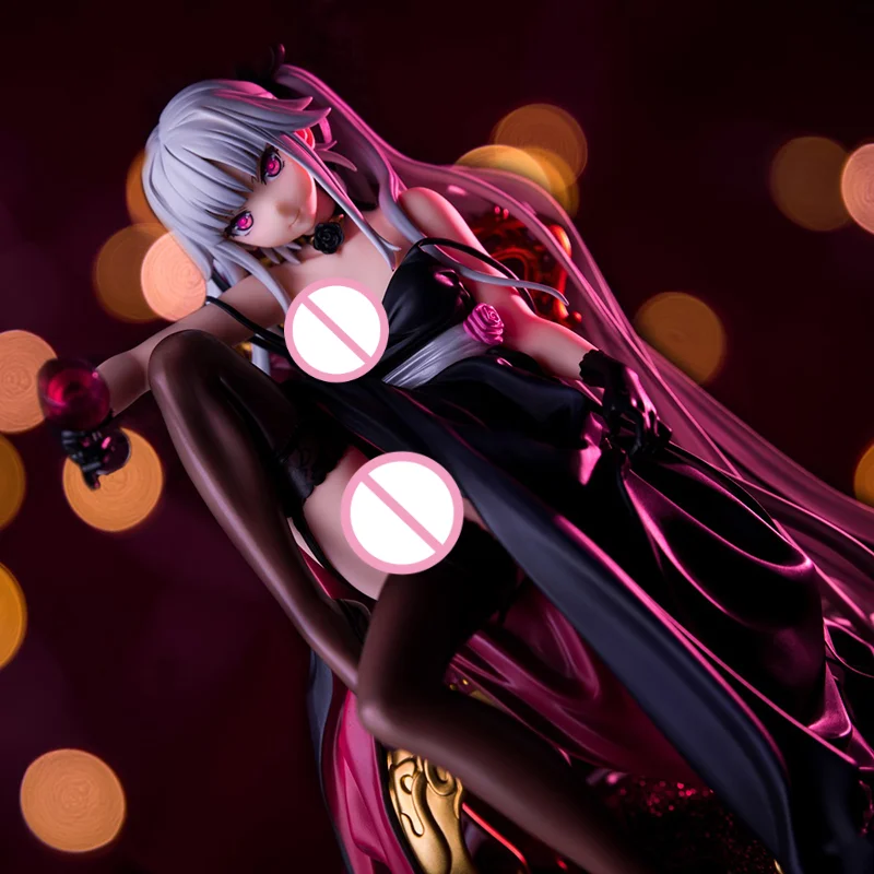 

19cm Japan Anime Bishoujo Mangekyou Kagarino Kirie Action Figure PVC Wine Glass Chair Collection Model Dolls Toys for Gifts