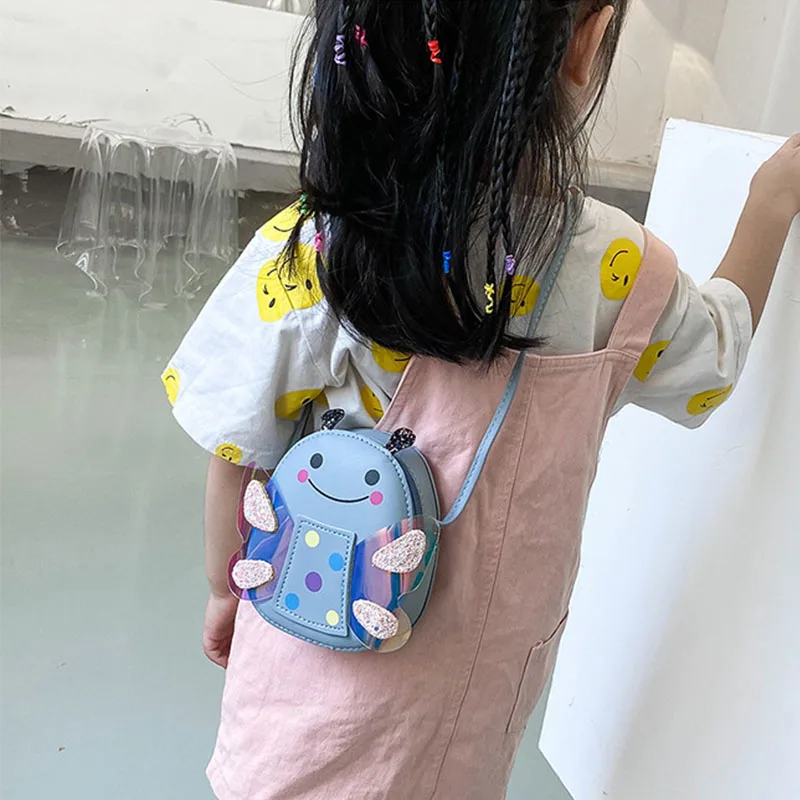 Милые детские мини-Сумки из искусственной кожи с мультяшными пчелами Детская