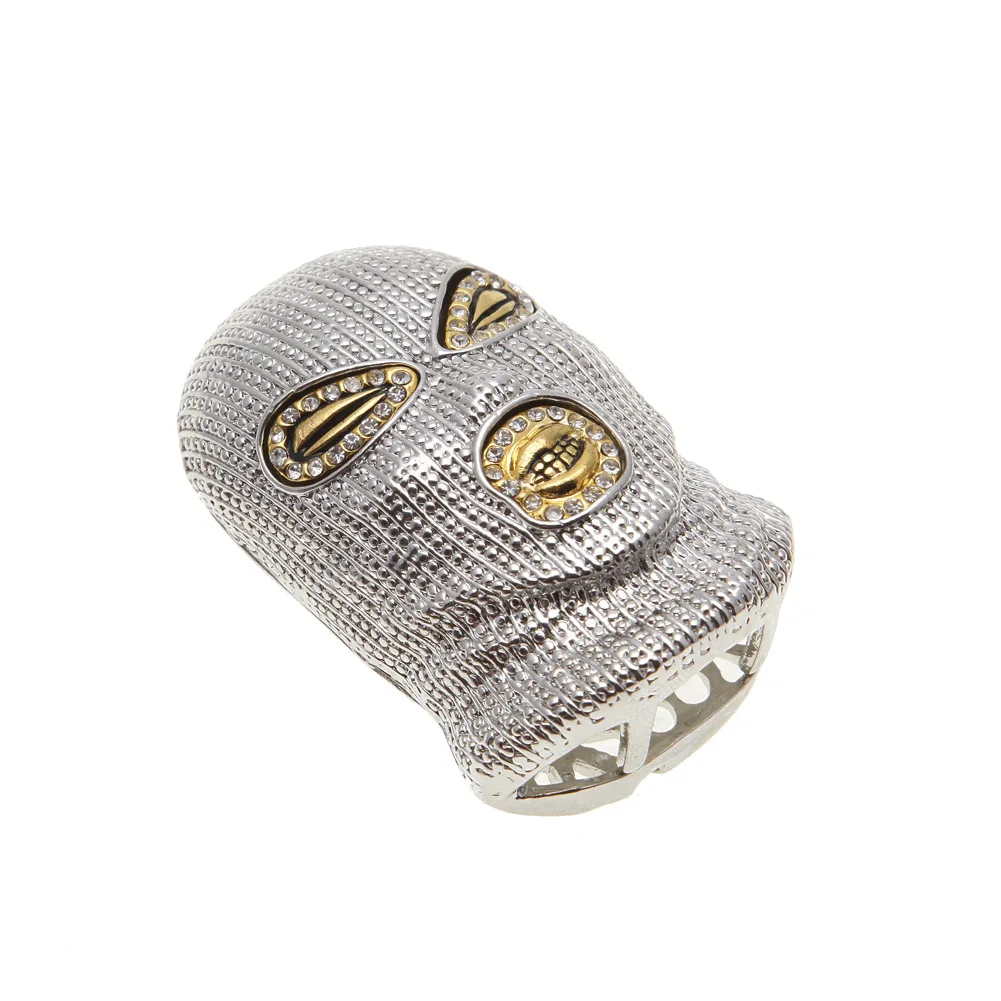 

Hip Hop Punk Style Fashion Head Masked Big Pendant Necklaces Jewelry Steampunk Gold Long Chain Statement Necklace Gifts