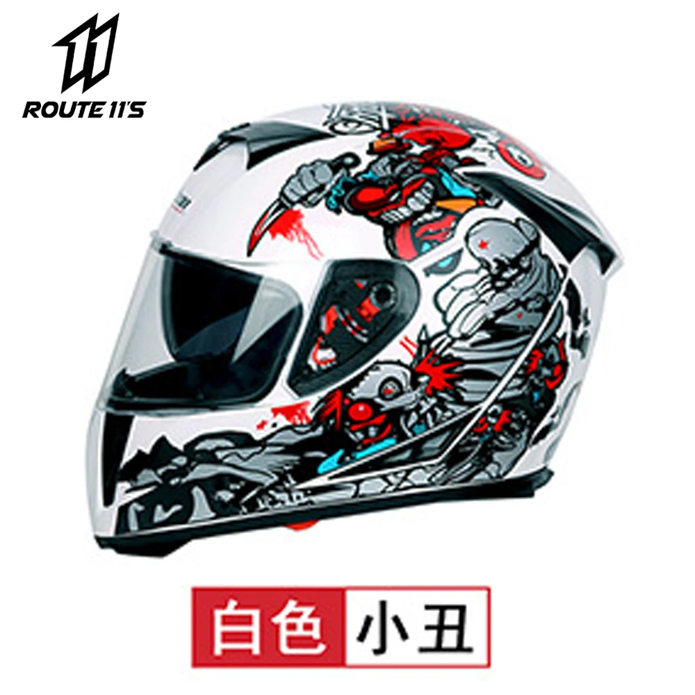 

JIEKAI Electric Motorcycle Helmet Full Face Helmet Full Face Cool Locomotive Racing Helmet Full Face Helmet Protection