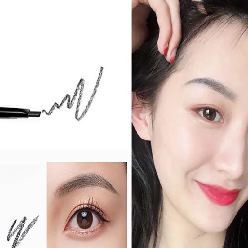 

5 Colors Eyebrow Pencil Natural Waterproof Rotating Automatic Eyeliner Eye Brow Pencil with Brush Beauty Cosmetic Tool