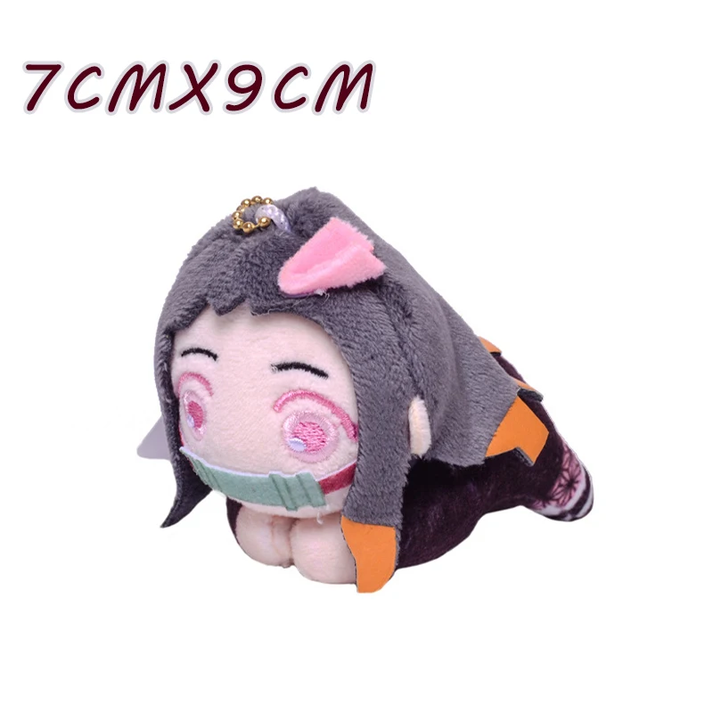 

Милый брелок для ключей из японского аниме, рассекающий демонов, камадо, танджиро, агатсума, зенитсу, плюшевая игрушка, детская игрушка, Иску...