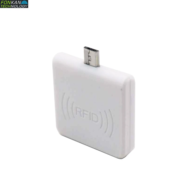 

FONKAN мини Портативный LF читатель 125 кГц USB OTG Android мобильный телефон ID карты RFID считыватель брелок TK4100 RFID считыватель карт