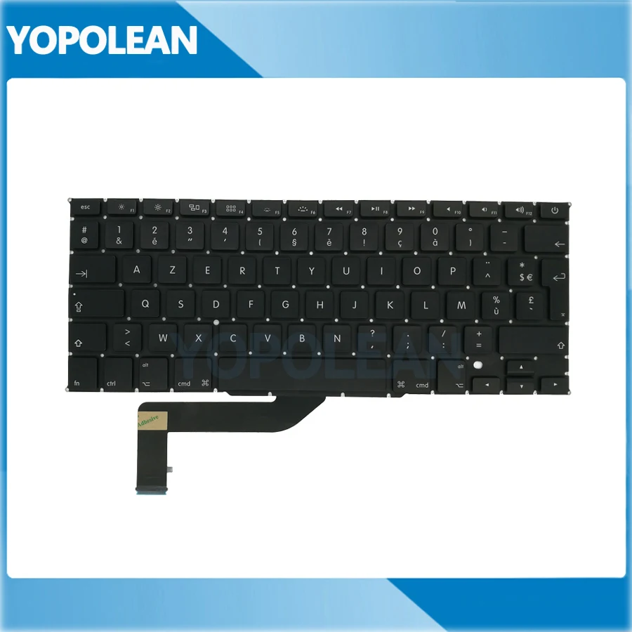 Новая французская Французская клавиатура 5 шт./лот для Macbook Pro Retina 15 дюймов A1398 2012