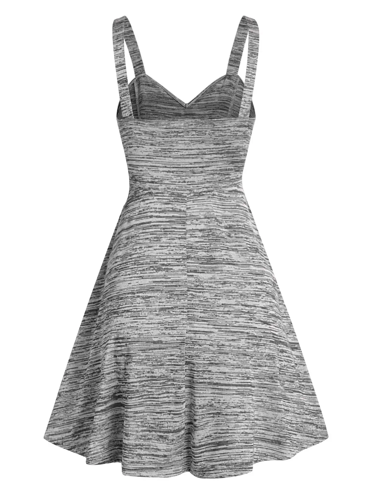 Женское платье на бретельках Space Dye однотонное без рукавов с перекрещивающимися