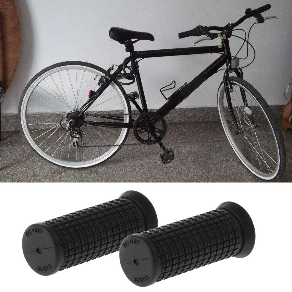 

2pcs Bicycle Grips Short Handle Rubber Non Slip Cycling Scooter MTB Bike Parts 7CM