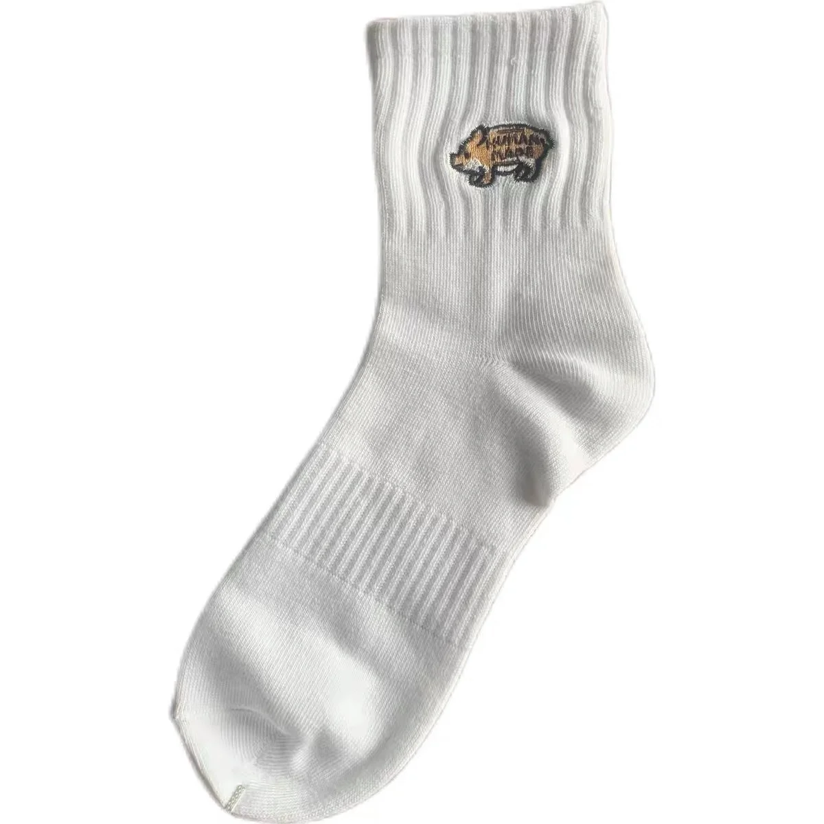 

Fashion Brand Human Made Cartoon Pig Embroidered Short Socks Cotton Socks Street Sports Medium Tube Socks Fashion Socks